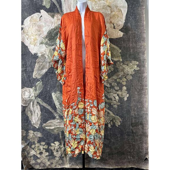 New Free People Siren Floral Print Kimono One Size0 - Picture 7 of 7